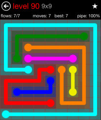 Flow Free 9x9 Level 90