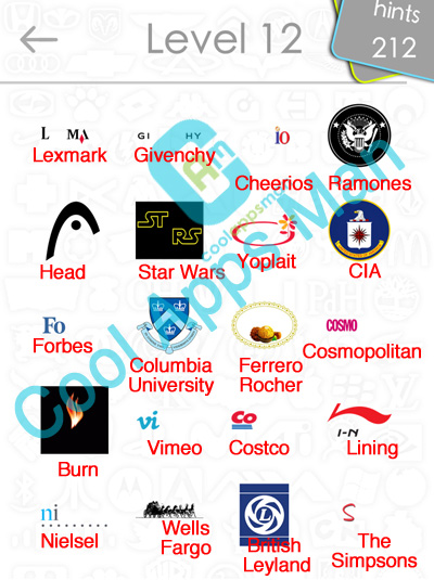 logo quiz answers level 12