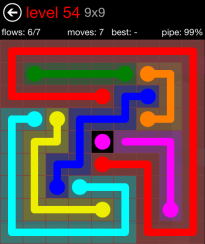 Flow Free 9x9 Level 54