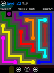 Flow Free 9x9 Mania Level 23