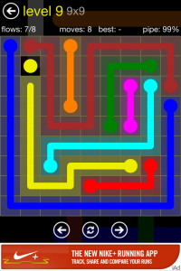 Flow Free 9x9 Level 9